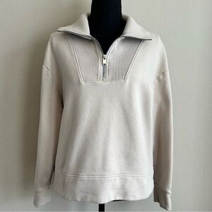 Athleta Cream Cowl Neck Sweater